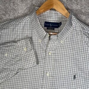 Ralph Lauren Classic Fit Button Down Shirt Men's XXL Plaid Long Sleeve